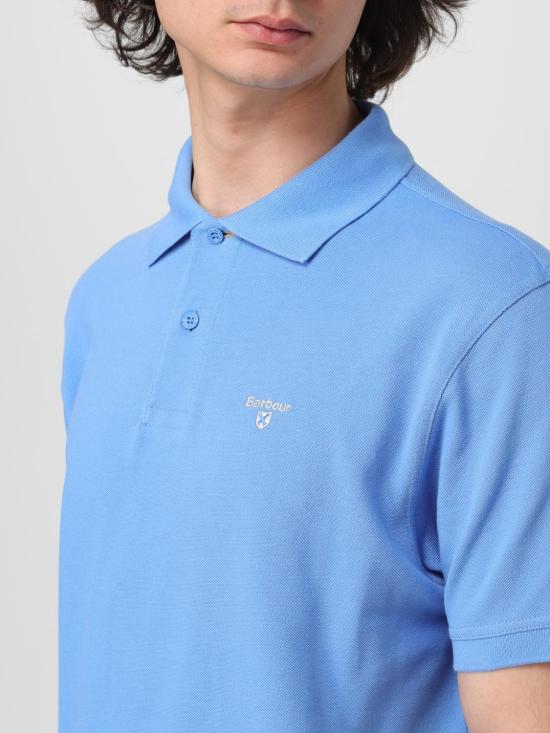 25FW 바버 폴로 티셔츠 MML0012 BL95 Blue - BARBOUR