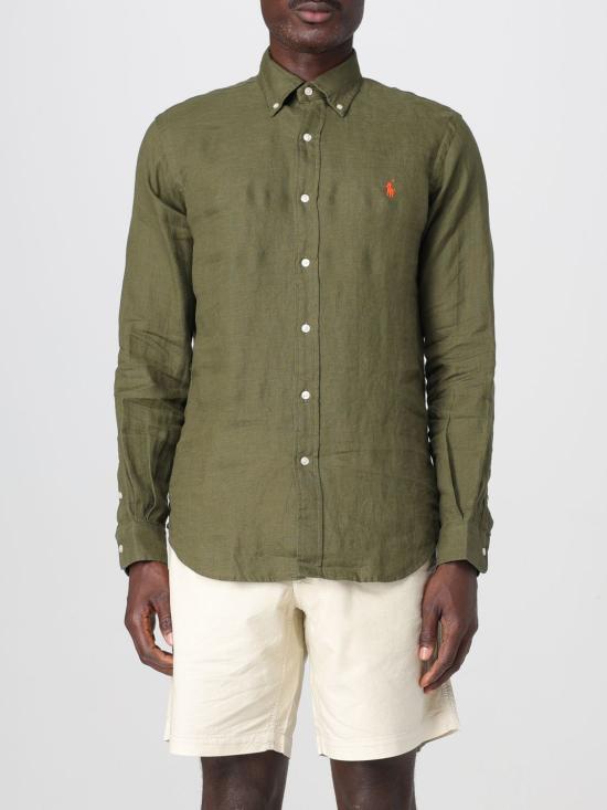 25FW 폴로 랄프로렌 긴팔 셔츠 710966294 004 Military