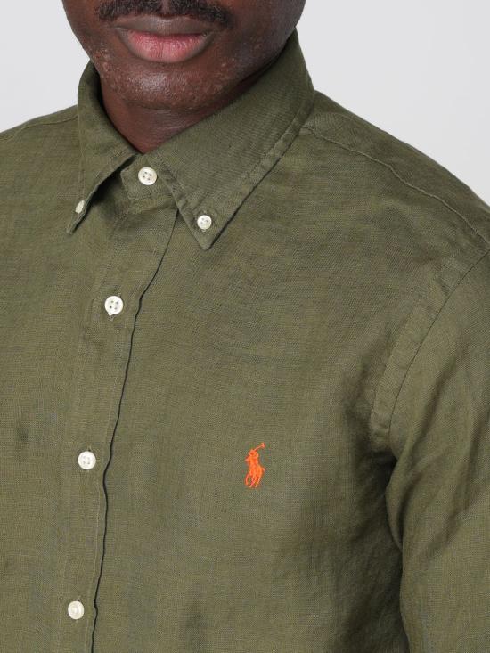 25FW 폴로 랄프로렌 긴팔 셔츠 710966294 004 Military - POLO RALPH LAUREN