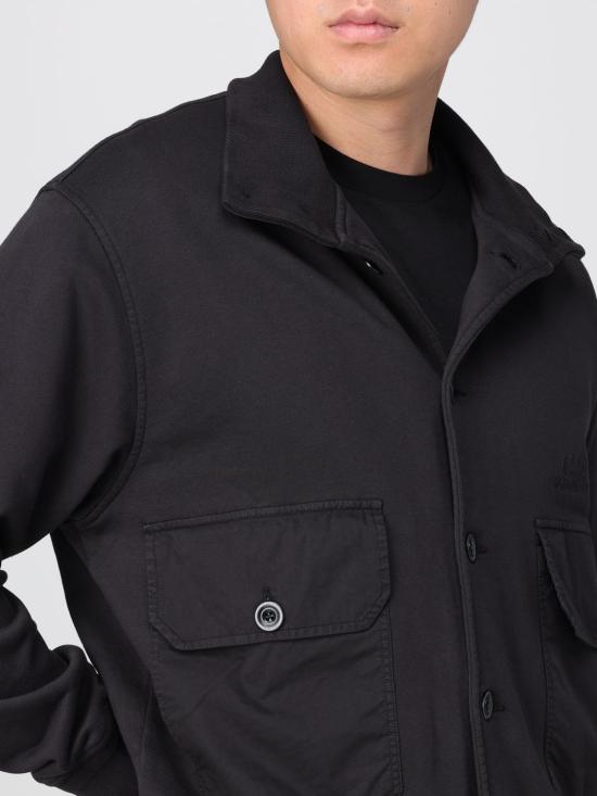 25SS 씨피 컴퍼니 가디건 18CMSS047A110044G999 BLACK DOM - C.P. COMPANY