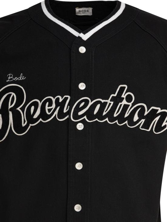 25SS 보디 반팔 셔츠 MRS25SH040BLACK Black - BODE