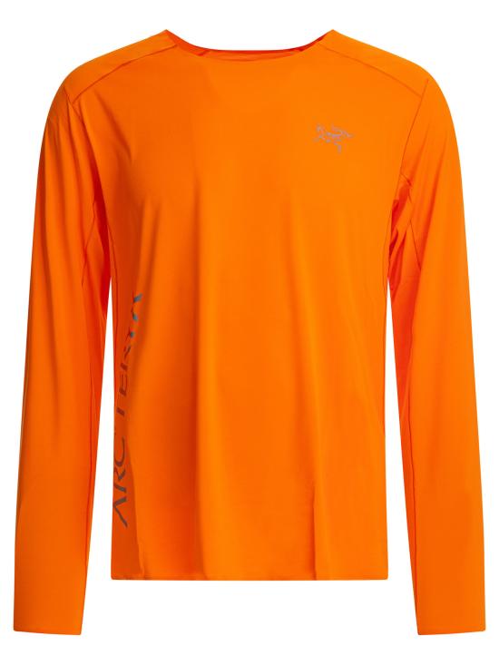 25FW 아크테릭스 노르반 다운워드 로고 긴팔 티셔츠 X000009722NORVAN DW LOGOVERVE Orange