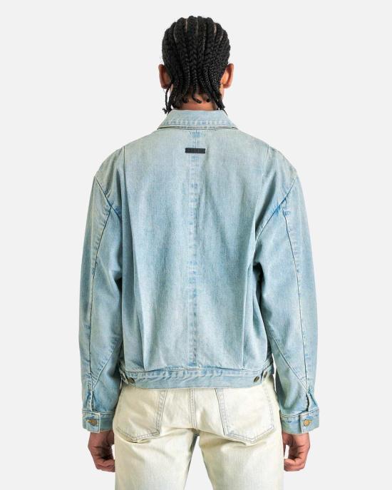  피어오브갓 데님 자켓 피어 오브 갓 8번째 컬렉션 데님 재킷 라이트 인디고 - FEAR OF GOD