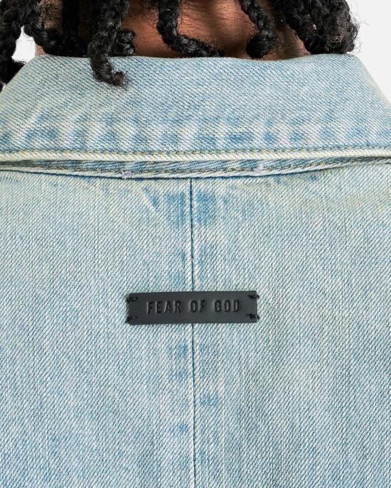  피어오브갓 데님 자켓 피어 오브 갓 8번째 컬렉션 데님 재킷 라이트 인디고 - FEAR OF GOD