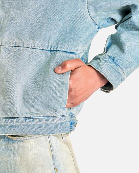  피어오브갓 데님 자켓 피어 오브 갓 8번째 컬렉션 데님 재킷 라이트 인디고 - FEAR OF GOD