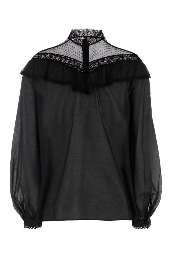 25SS 위켄드막스마라 블라우스 2515111013600 002 Black - WEEKEND MAX MARA