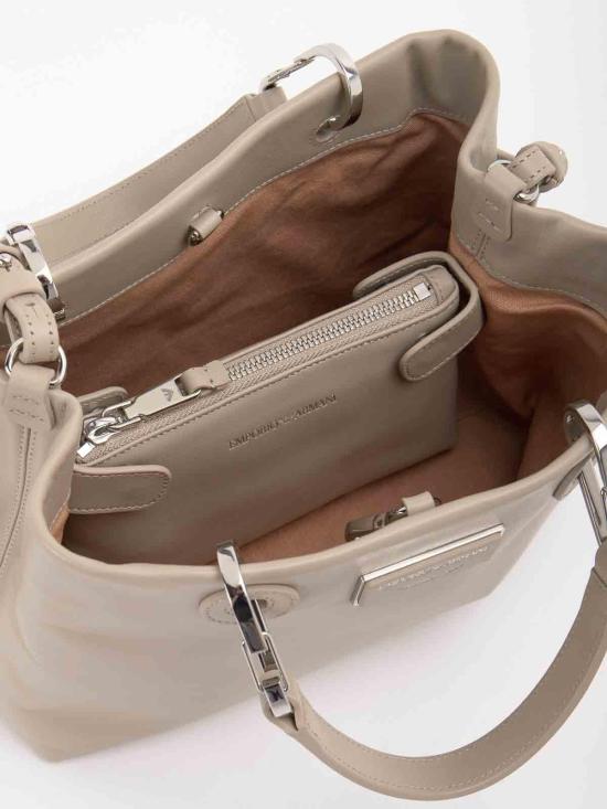 24FW 엠포리오 아르마니 토트백 Y3D166Y478E80022 Beige - EMPORIO ARMANI