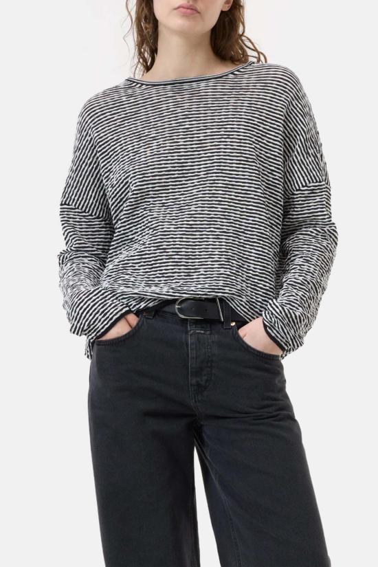  클로즈드 긴팔 티셔츠 닫힌 긴팔 셔츠 블랙