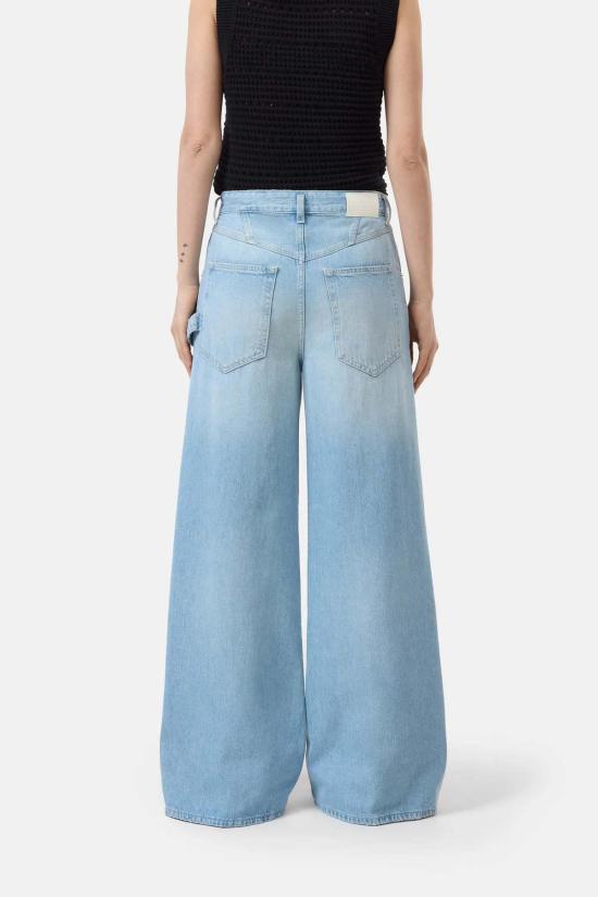  클로즈드 데님 팬츠 닫힌 모루스 와이드 진 라이트 블루 - CLOSED