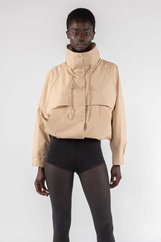  오오에프 자켓 우프 발수 숏재킷 샌드 - OOF