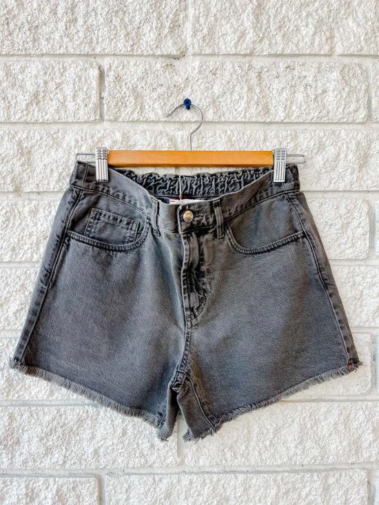  시레나 데님 숏팬츠 헤일리 숏 피그먼트 차콜