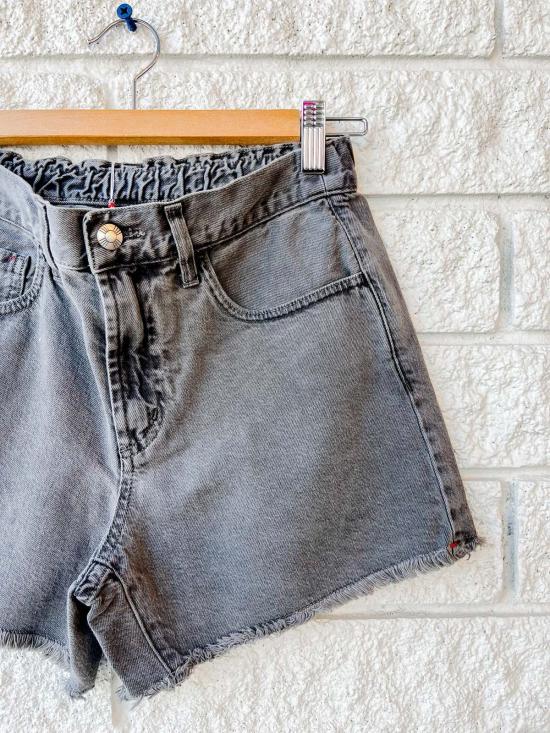  시레나 데님 숏팬츠 헤일리 숏 피그먼트 차콜 - XIRENA