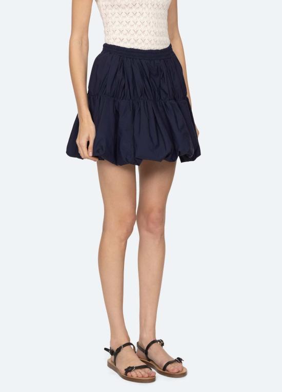  씨뉴욕 숏 스커트 시 나이 미리안  네이비 - SEA NY