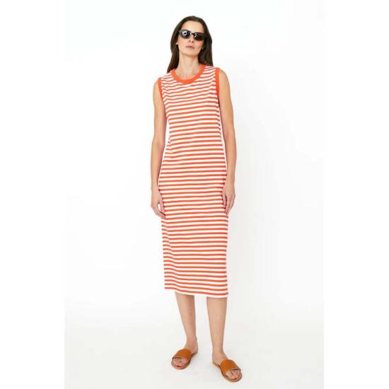  큘 롱 원피스 쿨레 탱크 드레스 포피/크림 - KULE