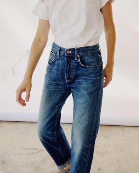  헤이갱 데님 팬츠 루즈 크롭 리치맨 워시 - HEY GANG