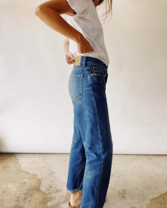  헤이갱 데님 팬츠 루즈 크롭 리치맨 워시 - HEY GANG