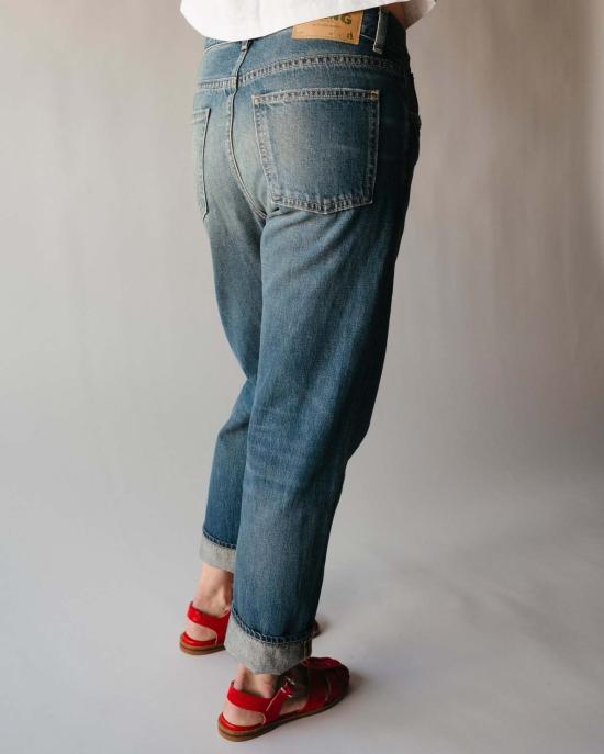 헤이갱 데님 팬츠 루즈 크롭 리치맨 워시 - HEY GANG