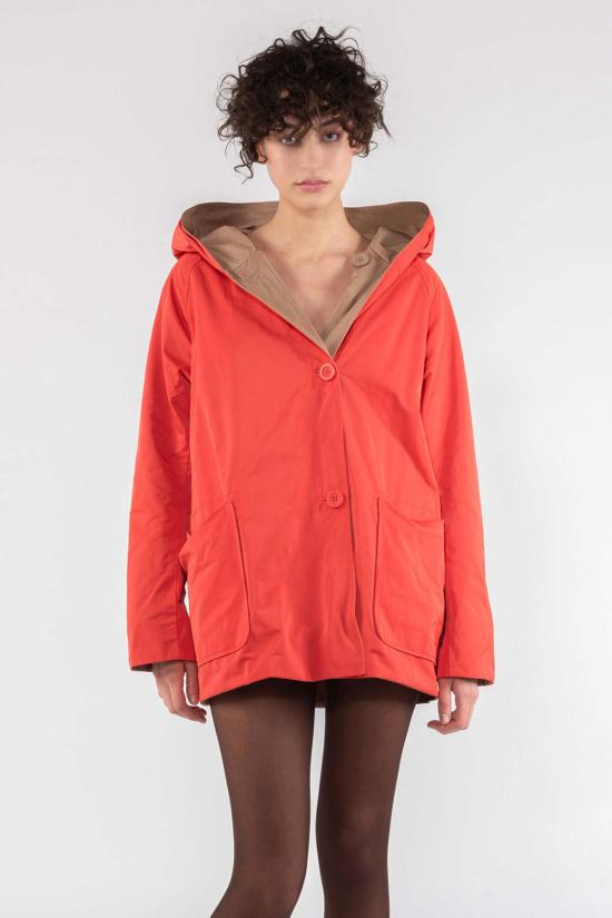  오오에프 자켓 Oof 메모리 나일론 리버시블 후드 재킷 플레임