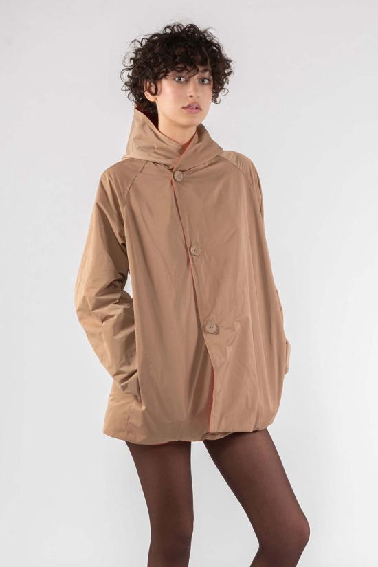  오오에프 자켓 Oof 메모리 나일론 리버시블 후드 재킷 플레임 - OOF