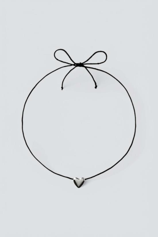  아니카 이네즈 목걸이/팬던트 실버 미니 하트 목걸이