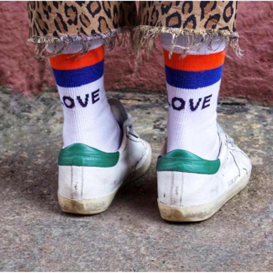  큘 양말 쿨레 여성용 러브  화이트 - KULE