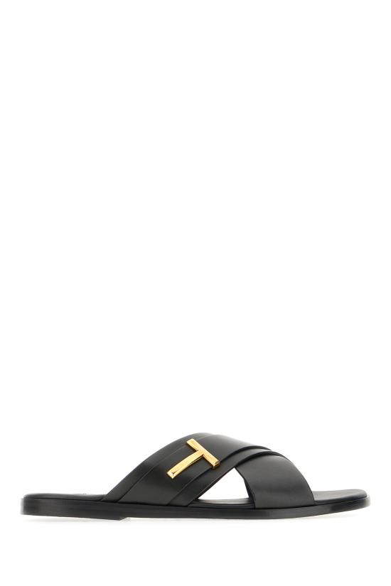 25SS 톰포드 뮬/슬리퍼 J1489LCL473X 1N001 BLACK