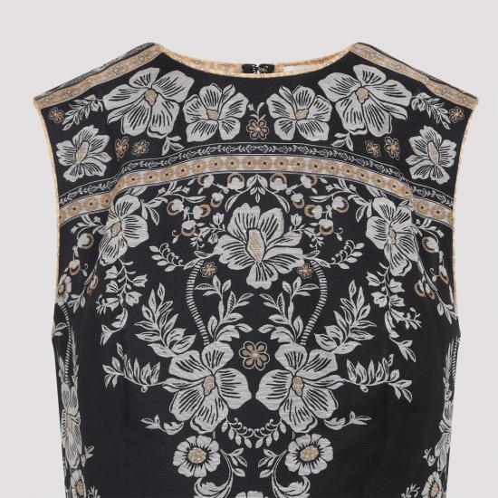 25SS 짐머만 숏 원피스 3475DS253 BLKSTMP BLACK STAMP - ZIMMERMANN