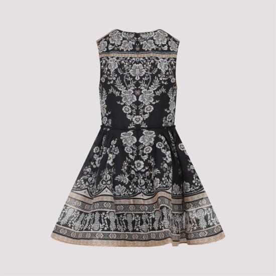 25SS 짐머만 숏 원피스 3475DS253 BLKSTMP BLACK STAMP - ZIMMERMANN