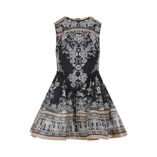 25SS 짐머만 숏 원피스 3475DS253 BLKSTMP BLACK STAMP - ZIMMERMANN