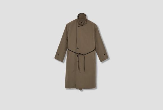 25SS SSSTEIN 코트 방풍 나일론 더블 브레스트  ST.1050 브라운 - OTHER BRANDS