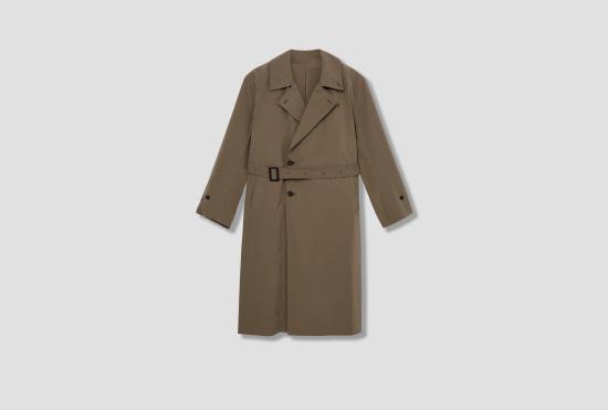 25SS SSSTEIN 코트 방풍 나일론 더블 브레스트  ST.1050 브라운
