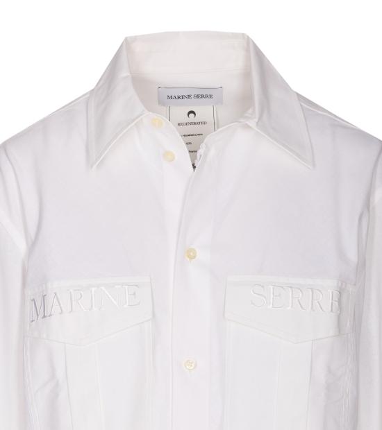 25SS 마린세르 셔츠 USI022A WH20 White - MARINE SERRE