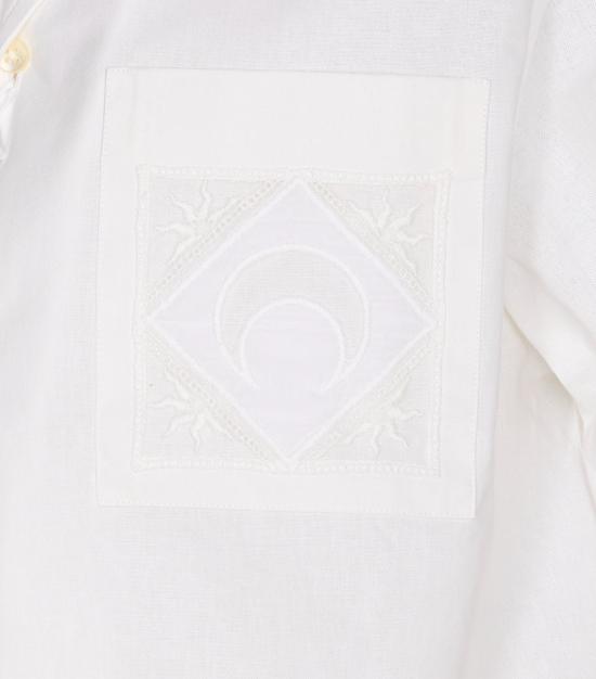 25SS 마린세르 셔츠 USI016A WH10 White - MARINE SERRE