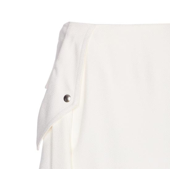 25SS 보테가베네타 미디 스커트 820015 V5EN09071 White - BOTTEGA VENETA