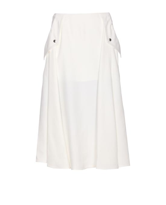 25SS 보테가베네타 미디 스커트 820015 V5EN09071 White