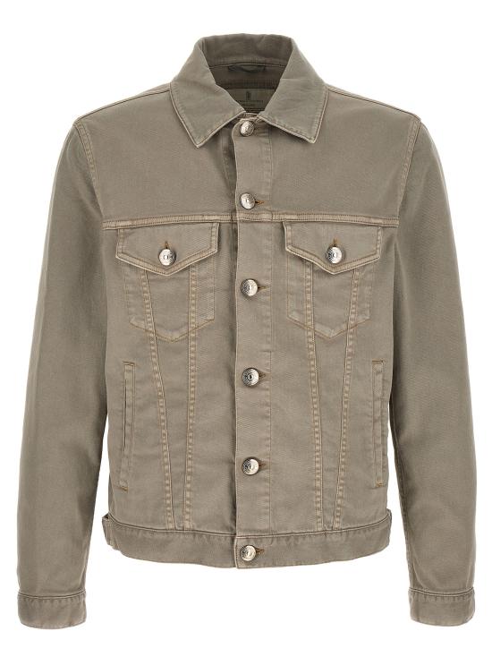 26SS 브루넬로 쿠치넬리 자켓 M277P6910C7018 Gray