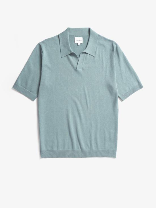 25SS 노스프로젝트 반팔 티셔츠 N45 05027051greyish blue - NORSE PROJECTS