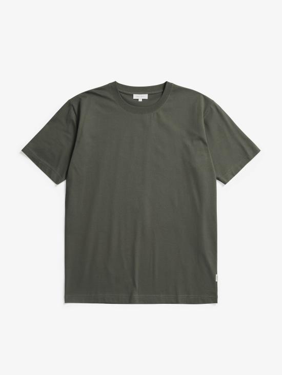 25SS 노스프로젝트 반팔 티셔츠 N01 06708131black olive - NORSE PROJECTS