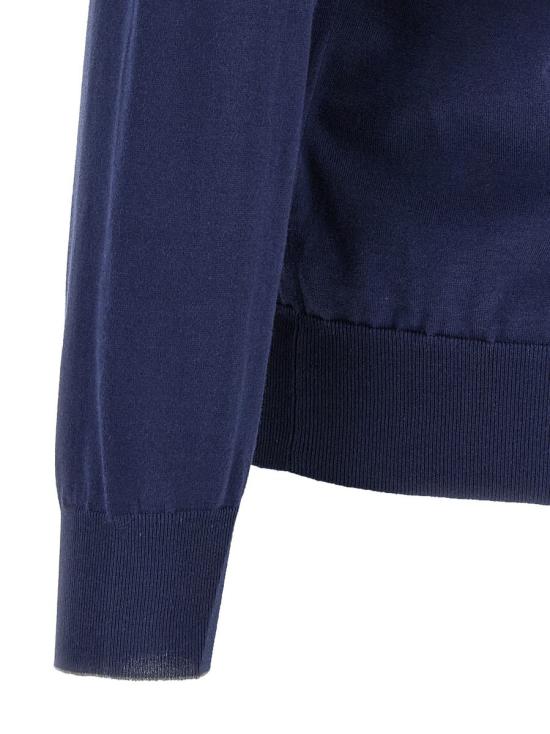  브루넬로 쿠치넬리 집업 니트 M2900106CQT58 BLUE - BRUNELLO CUCINELLI