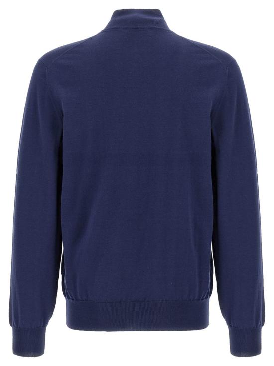  브루넬로 쿠치넬리 집업 니트 M2900106CQT58 BLUE - BRUNELLO CUCINELLI