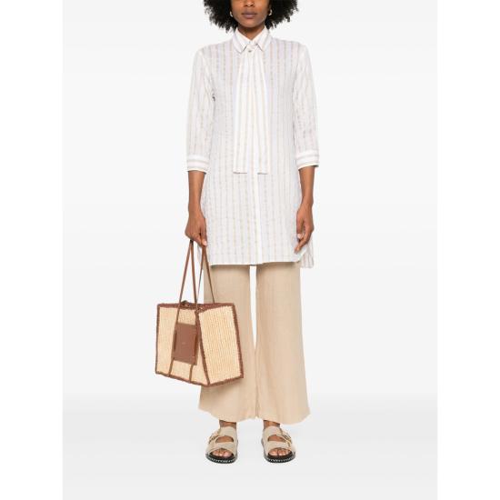 25SS 마짜렐리 셔츠 B165 1 IRIS NEUTRALS WHITE - MAZZARELLI