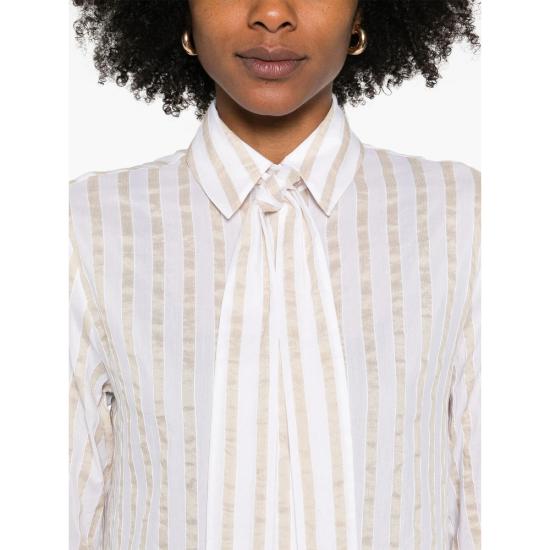 25SS 마짜렐리 셔츠 B165 1 IRIS NEUTRALS WHITE - MAZZARELLI