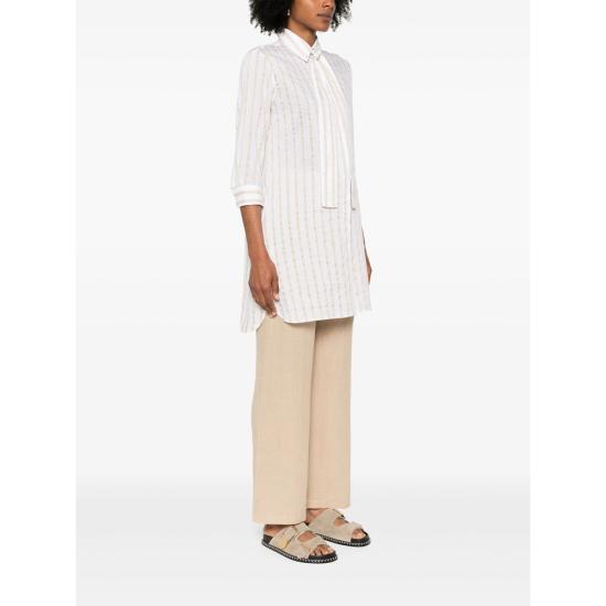 25SS 마짜렐리 셔츠 B165 1 IRIS NEUTRALS WHITE - MAZZARELLI