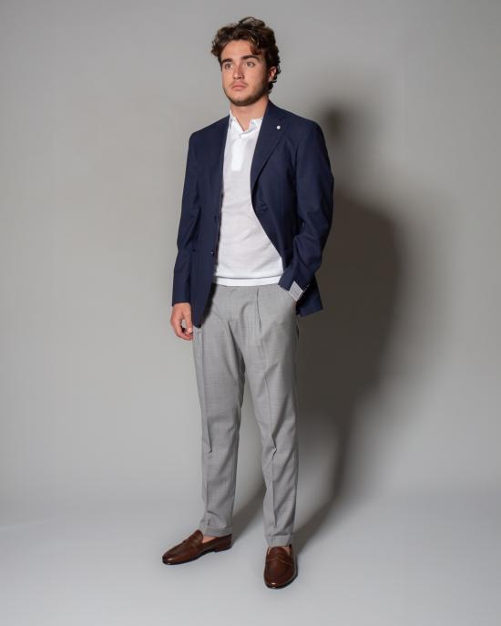 25SS 존스메들리 폴로 티셔츠 ADRIAN WHITE Bianco - JOHN SMEDLEY