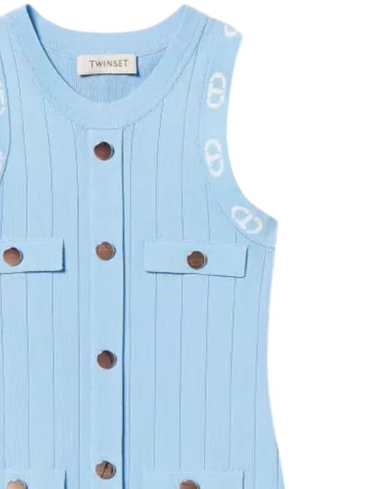 25SS [주니어] 트윈셋 원피스 251GJ3QW5 12297 Clear Blue - TWINSET