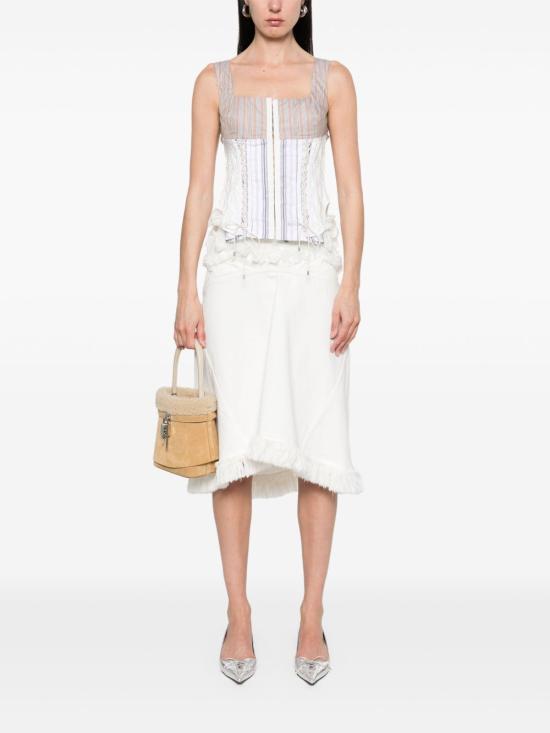 25SS 마린세르 민소매 티셔츠 WTO410A BG20 Beige - MARINE SERRE