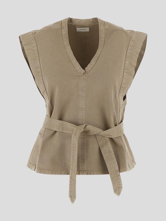 25SS 르메르 민소매 티셔츠 TO1227 LD1043BG223 Natural beige