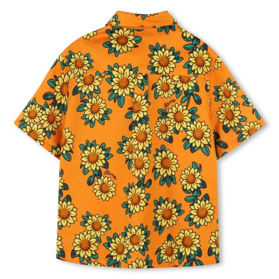 25SS [주니어] 겐조 셔츠 K61092 423 Orange - KENZO