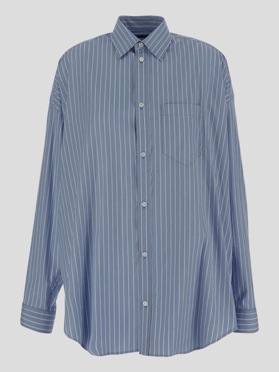 25SS 발렌시아가 셔츠 725395 TQM163965 Sky blue white