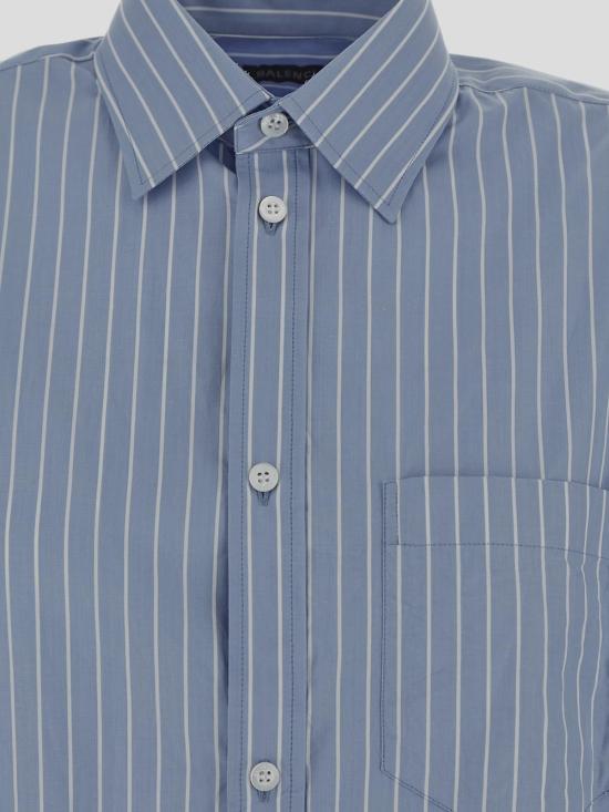 25SS 발렌시아가 셔츠 725395 TQM163965 Sky blue white - BALENCIAGA